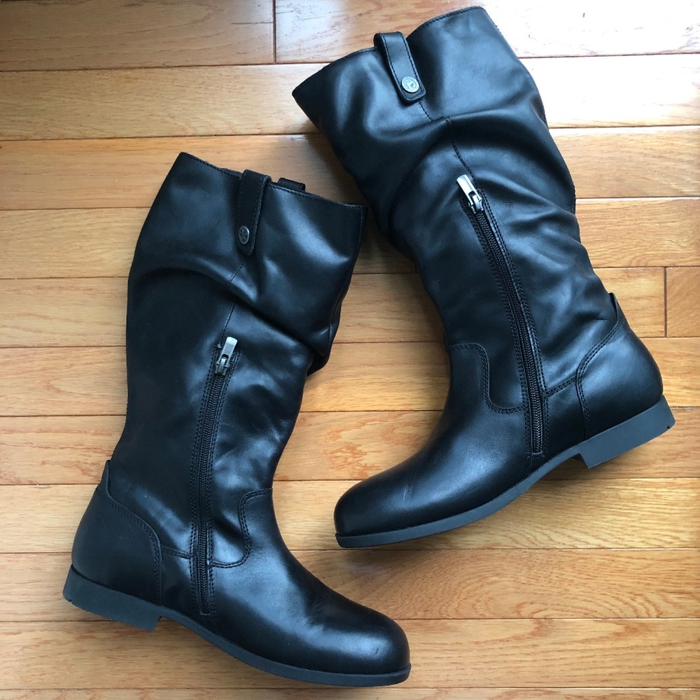 Birkenstock Sarnia High Boot Black Leather - Picture 7 of 8
